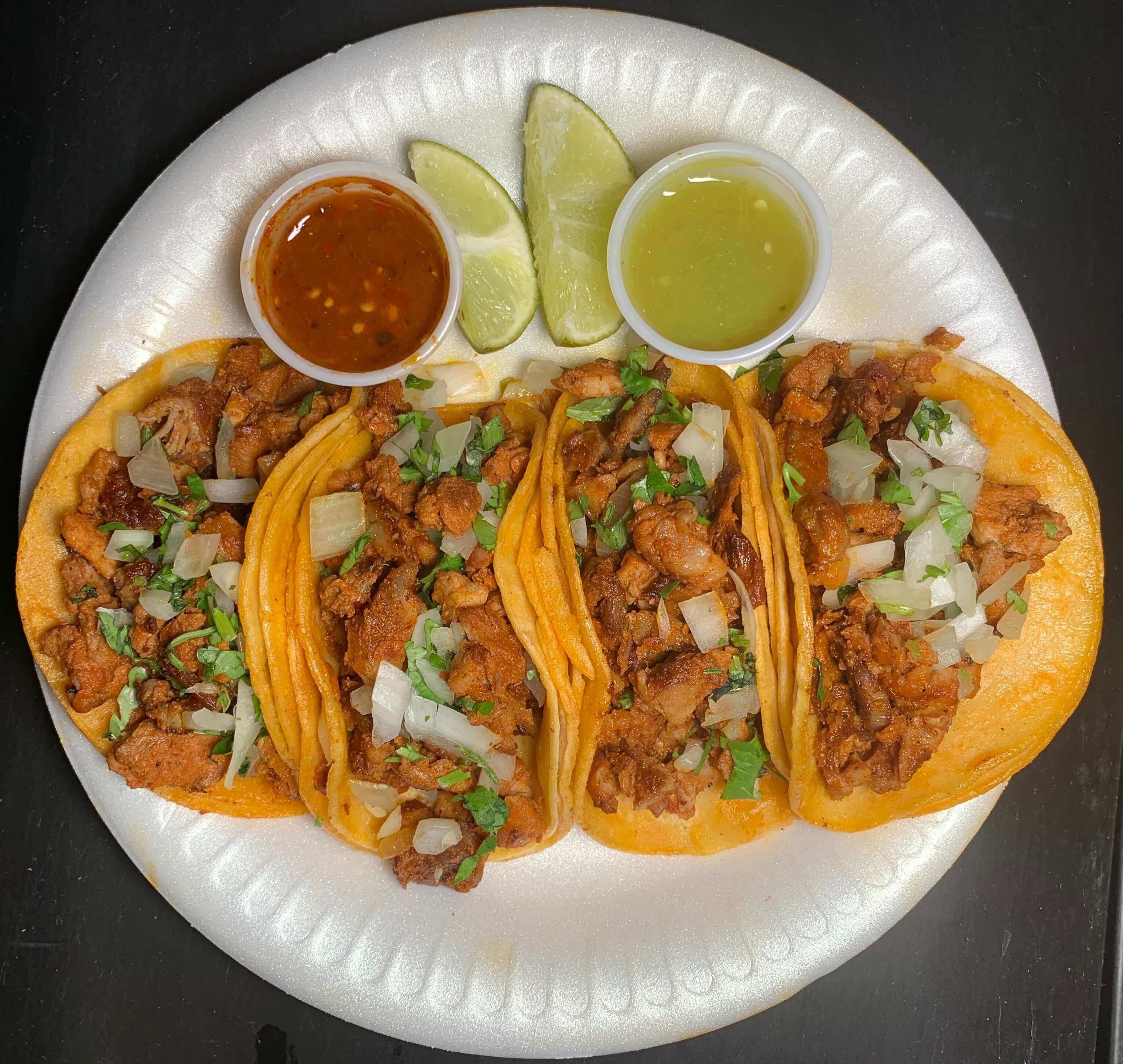 3 for $6.55 AL PASTOR TACOS 